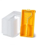 Voomey 4 Inch Paint Roller Tray - 12 Pack Liners & With Frame New. Price: $20.79.