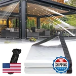 Clear Tarp Heavy Duty Waterproof 8X10FT, 14MIL Plastic Sheeting With Gromm New. Price: $82.28.
