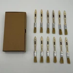 12PK Osborn 70150 Varnish Paint Brush Bristle Wood 1/2 Bs X 1/4 Th 1-3/4 Trm New. Price: $31.01.