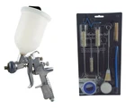 Anest Iwata AZ3 HTE2 1.8MM Gravity Spray Gun + Akulon Cup & Cleaning Kit New. Price: $128.84.