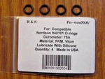 Compatible Nordson 940101 O-rings / R&s 010NOV Material Fkm Viton New. Price: $11.50.