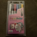 Marvy Uchida Decocolor Glossy Oil Base Paint Marker Fine Tip 6 Colors New. Price: $10.00.