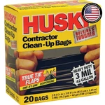 Durable Husky 42-GALLON Contractor Cleanup Bags 20 Pack With 3 Mil Thickness New. Price: $43.69.