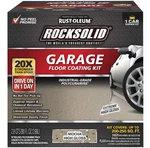 Rust-oleum Rocksolid Garage Floor Coating Kit, Mocha, 1 Car Extreme High Gloss New. Price: $89.99.