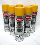 Krylon 45861 Professional Solvent Based Striping Paint, Yellow 17OZ - Case New. Price: $59.49.