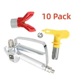 10 Pcs Airless Paint Gun 3600PSI W/517 Tip & Guard For Sprayers New. Price: $160.75.