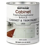 Rust-oleum 372008 Cabinet & Trim Paint Semi- Gloss Linen White Quart New. Price: $30.29.