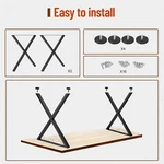 23"X27" Metal Bench Desk And Coffee Table Legs Heavy Duty Furniture Black New. Price: $46.03.