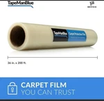 Tapemanblue Carpet Protection Film 36 X 200 Roll Floor Protector New Adhesive. Price: $39.99.