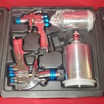 Devilbiss Startingline Hvlp Gravity Feed Spray Gun & Touch Up Kit Used. Price: $159.99.