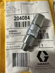 Graco 204084 Swivel Straight 1/4 Npt 8000PSI Max New. Price: $39.99.