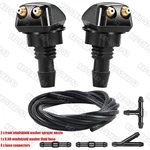 Car Front Windshield Wiper 6.5FT Fluid Hose 2X Nozzle Sprayer Jet Kit New. Price: $9.99.
