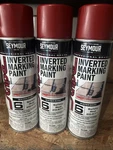 Lot Of 3 20-671 Seymour Stripe Inverted Ground Marking Paint Safety Red 17 Oz. New. Price: $16.15.