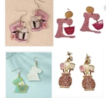 Free Kitchen Mixer Baking Hipster Hippie Artsy Drop Chic Glam Earrings New. Price: $12.99.