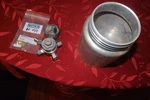 Binks Spray Gun Regulator 85-237 And Pressure Cup 80-3 Used 75 + Years Old. Price: $39.99.