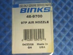 New Factory Package Binks Nozzle 46-9700 97P Air 15L Hvlp Gun B469700. Price: $25.00.