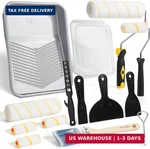Bates- 9 Inch Paint Roller Kit, 17 Pcs, Plastic Tray, Clear Disposable New. Price: $34.86.