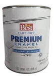 Acrylic Latex Semi-gloss Premium Enamel, White, 1 Qt. Sim Do Best Fast Dry New. Price: $29.50.