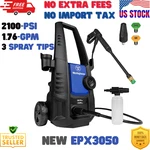 Westinghouse EPX3050 Electric Pressure Washer, 2100 Psi, 1.76 Gpm, Spray Tips New. Price: $99.99.
