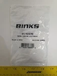 Binks 41-12330 Seal, Valve Acetron New. Price: $26.95.