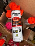 Rust-oleum 203028V Precision Line Marking Paint, Inverted, Fluorescent New. Price: $9.00.