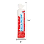 10 X FT,250 Sq Total,husky 3.5 Mil Clear Polyethylene Plastic Sheeting New. Price: $18.24.