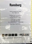 Itw Ransburg, Devilbiss 79001-06 O-ring, / Kalrez 2-011 Cure Date 2017 A9B4 New. Price: $14.50.