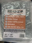 Re-u-zip Hook & Loop Dust Barrier Kit 9 X5 (60 X108 ) 16MIL Clear Vinyl New. Price: $30.00.