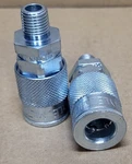Lot Of 5 New Milton 1834 Air Coupler 1/4" Male Npt, H-style, (3/8" Series). Price: $49.99.