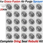 25 Kits For Graco Fusion Ap Spray Orings 246355 Complete O-ring Seal Rebuild New. Price: $34.99.