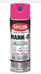 Krylon Mark-it 732308 Industrial Wb Fluorescent Pink Inverted Marking Paint New. Price: $16.50.
