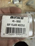 Binks 45-9202 Fluid Nozzle New. Price: $34.50.