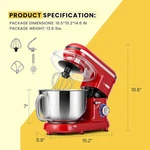 660W Stand Mixer 6QT Countertop Electric 10 Speed Tilt-head Dough Home New. Price: $89.94.