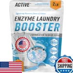 Enzyme Laundry Booster Odor Remover - 2 Lbs Unscented Enzymatic Clothes Stain New. Price: $25.46.