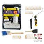 Bates - Paint Tray Set, Rollers, Brushes Microfiber 9", 4", 11 Pcs New. Price: $25.91.