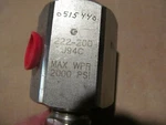 Graco 222-200 J94C Back Pressuor Valve B-251 Used. Price: $96.00.