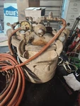 Devilbiss QM5092-1 Gallon Galvanized Steel Pressure Pot Feed Tank Hoses Gun Used. Price: $450.00.