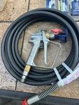 New Campbell Hausfeld Airless Paint Sprayer Gun W/hose W/18 Filters& Extras Open. Price: $280.00.
