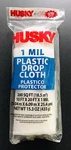 Husky Mil 10 X Clear Plastic Painters Drop Cloth Sheeting Roll 200 Sq Ft New. Price: $17.25.