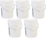 Leaktite 5GLSKD White Plastic Gallon Buckets - Pack New. Price: $65.89.