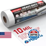 Purteria Crawl Space Vapor Barrier, Mil White 10' X 30', Thick New. Price: $78.48.