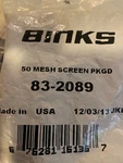 Binks Mesh Screen 83-2089 New. Price: $15.00.