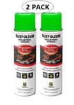 Rust-oleum Industrial Choice-fluorescent Green-spray PAINT-2 Pack New. Price: $19.99.