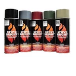 Bright High Temperature Stove, Chimney & Fireplace Paint 12OZ. Aerosol Can New. Price: $23.99.