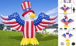 7 Ft 4TH Of July Inflatable Decorations,american Flying Bald Eagle With New. Price: $100.56.