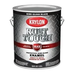 (1)-KRYLON Rust Tough Oil-based Semi-gloss Control Enamel, Black, Gal. New. Price: $82.89.