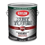 (2)-KRYLON Rust Tough Oil-based Gloss Control Enamel, Hunter Green, 1 Gal. New. Price: $136.89.
