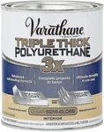 Varathane Rust-oleum 284472 Triple Thick Polyurethane, Quart, Semi-gloss New. Price: $38.50.