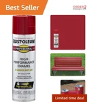 Versatile 15 Oz Aerosol Enamel Spray Paint Gloss Safety Red - Indoor/outdoor New. Price: $16.98.