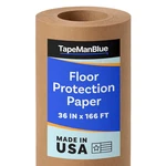 Floor Protection Paper, 36 Inch X 166 Ft Roll, Made Usa, 69# Brown Rosin Mask New. Price: $72.58.